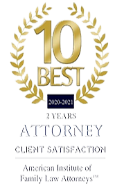 10 Best | 2020-2021 | 2 Years | Attorney Client Satisfaction | American Institute of Family Law Attorneys