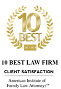 10 Best | 2017-2018 | 10 Best Law Firm | Client Satisfaction | American Institute of Family Law Attorneys